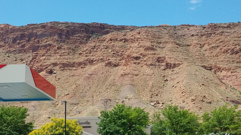 Photo of a mountainside near Moab UT.