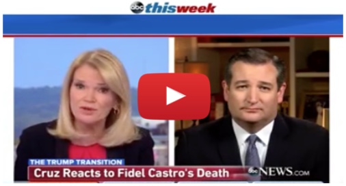 Sen. Ted Cruz comments on ABC News to Fidel Castro's death